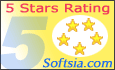 5 Stars Rating on Softsia.com - BulkMailer 2020 Professional - Newsletter software for e-mail marketing and personalized mass emails