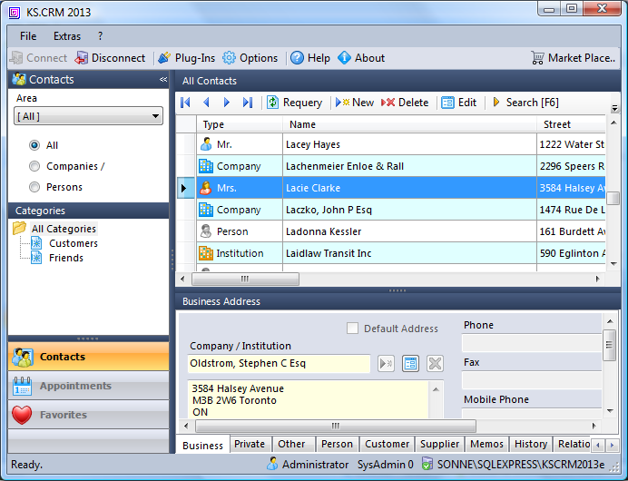 KS.CRM Core Framework Freeware screenshot