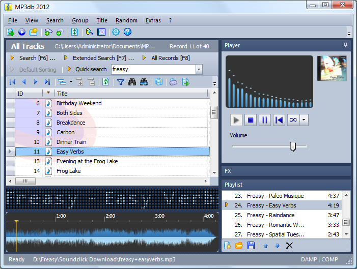 Screenshot for MP3db 5.6.0